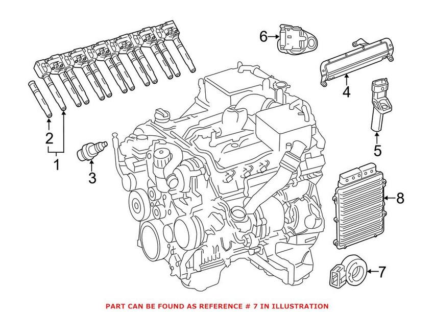 Mercedes Ignition Knock (Detonation) Sensor 0061533628